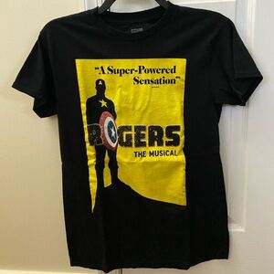 Disney Marvel Avengers Hawkeye show “Rogers the Musical” Captain America shirt